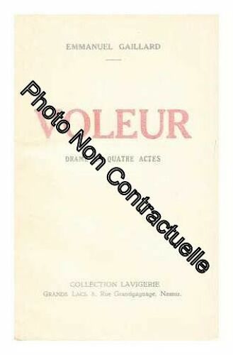 Voleur : Drame En Quatre Actes
