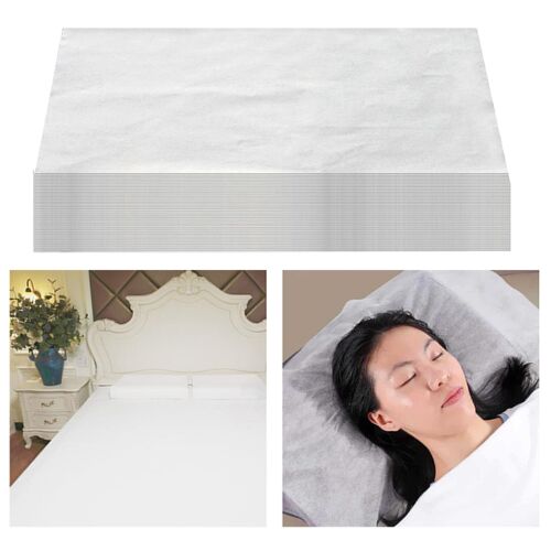Draps De Lit Jetables Non Tissés, 100 Pièces, 40x70 Cm /15.7x27.6, Pour Massage, Salon De Beauté, Couverture De Table, Doux Et Respirant 