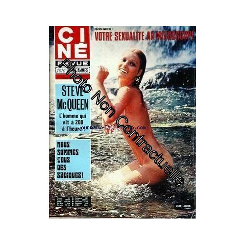 Cine Tele Revue [No 43] Du 24/10/1974 - Votre Sexualite - Steve Mc Queen - Nous Sommes Tous Des Sadiques - Janet Agren