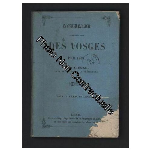 Annuaire Administratif Des Vosges Pour 1868