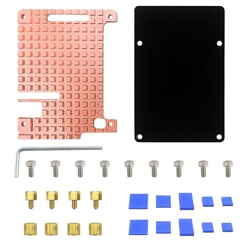 Dissipation de chaleur Dissipation de chaleur Pad de refroidissement thermique compatible- pour Raspberry Pi 4b Radiator Set