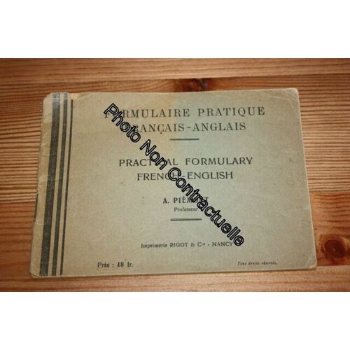 Formulaire Pratique Français-Anglais