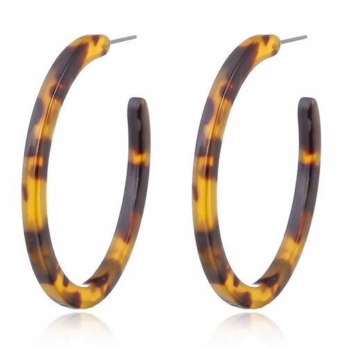 Boucle D'oreille Classique En Forme De C Rétro Léopard Rond Boucles D'oreilles Bijoux Pour Les Rencontres