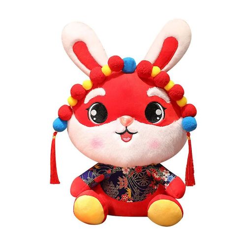Lapin Chinois Nouvel An Jouet Chance Rouge Lapin Animaux En Peluche Peluche Jouet Pour Garçons