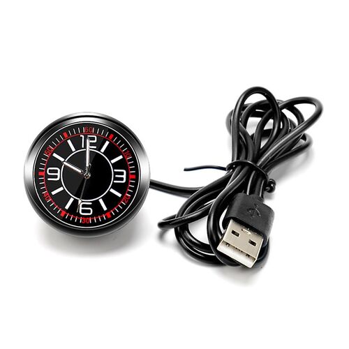 Horloge lumineuse Horloge de voiture réglable Affichage précis pour tableau de bord automobile
