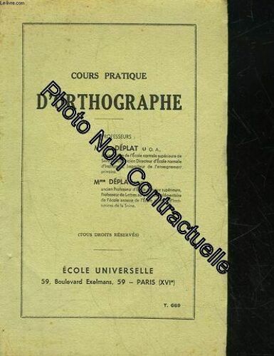 Cours Pratique D'orthographe