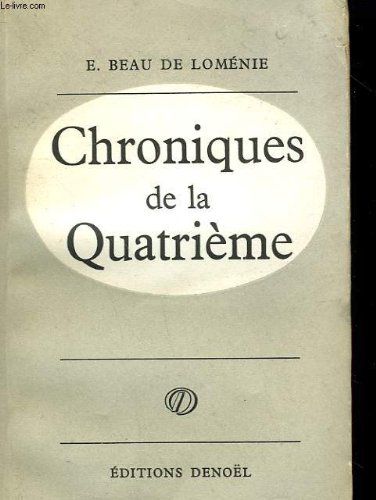 Chroniques De La Quatrieme.