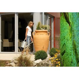 Kit Amphore Antik - Bac à plantes + collecteur + robinet - 600 L Terracotta