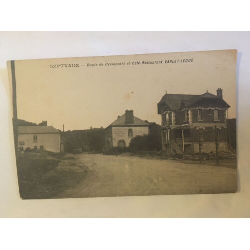 Carte Postale Ancienne Septvaux (02410) Route De Prémontré