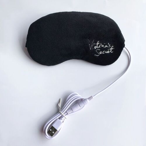 Noir - Masque Pour Les Yeux À Vapeur Chauffante Usb, Patch Anti Cernes, Masseur Pour Les Yeux, Instituts De Fatigue, Sommeil Chaud