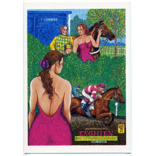 Cp Éditée À L'occasion De La 2ème Rencontre Des Artistes, Photographes, Créateurs D'affiches Et De Cartes Postales - Hippodrome D'enghien / 26-27 Mai 1990