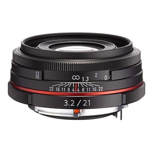 Objectif Pentax HD DA - Fonction Grand angle - 21 mm - f/3.2 AL Limited - Pentax K - pour Pentax K10D, K110D, K2000, K200D, K20D, K-3, K-30, K-5, K-50, K-500, K-7, K-m, K-r, K-x