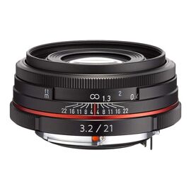 Objectif Pentax HD DA - Fonction Grand angle - 21 mm - f/3.2 AL Limited - Pentax K - pour Pentax K10D, K110D, K2000, K200D, K20D, K-3, K-30, K-5, K-50, K-500, K-7, K-m, K-r, K-x