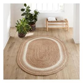 Tapis Ovale En Jute, Aftas