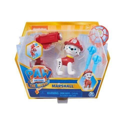 Coffret Pat Patrouille the Movie Chien Marcus Avec Son Et Sac A Dos Transformable - Set Figurine Animaux et 1 Carte Animal - Nouveaute
