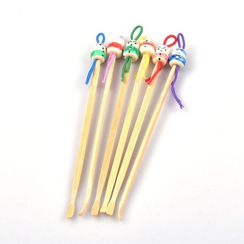 Lot De 6 Cure-Oreilles En Bambou Pour Adultes Et Enfants (Couleur Aléatoire) 