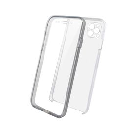 Coque Semi-Rigide 360? Pour Iphone 12 Pro Max - Transparente / Grise