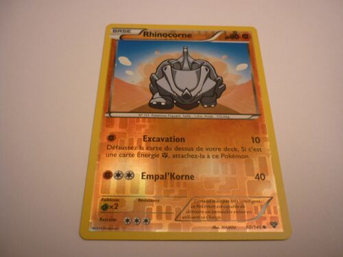 Carte Pokemon Francaise Reverse Serie Xy Rhinocorne 60/146