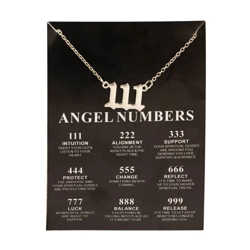 Collier Avec Pendentif En Alliage Pour Femmes Et Filles,Couleur Or,Chiffres D'ange Porte-Bonheur,Souhait 777,Cadeau D'anniversaire,Bijoux,Livraison Directe,Nouvelle Collection--111 Intuition 2