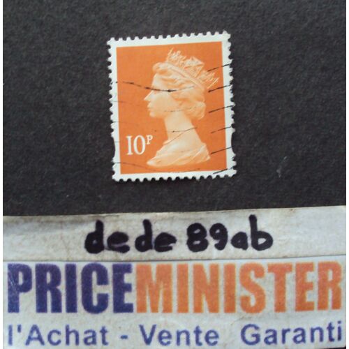 Royaume-Uni..  10p Reine Elisabeth I I (Type A.Machin) Oblitéré.
