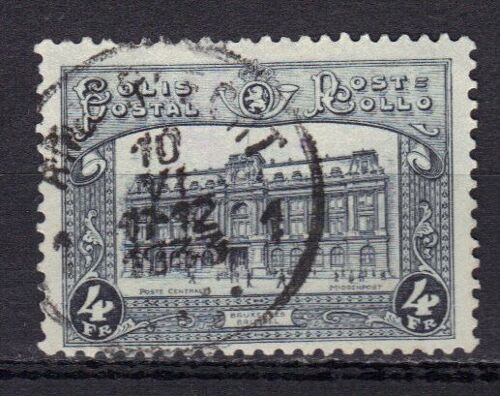 Belgique 1929 : Hôtel Des Postes De Bruxelles - Timbre Pour Cols Postaux 4 F. Gris Oblitéré