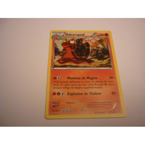 Carte Pokemon Francaise Non Brillante Serie Xy Volcaropod 110pv 21/146