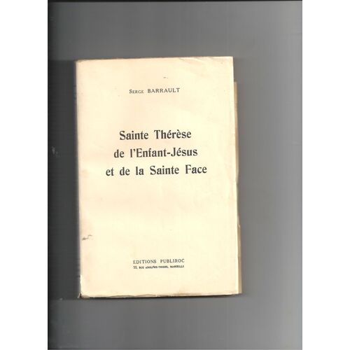 Sainte Thérèse De L'enfant Jésus Et De La Sainte Face