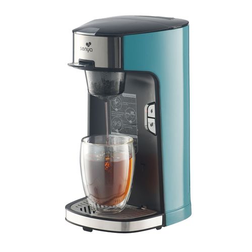 SENYA Machine à thé Tea Time, théière électrique compatible thé en vrac ou en sachet Vert