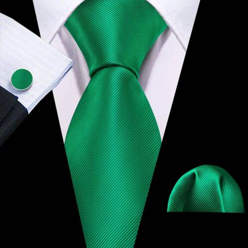 Vert Menthe Sarcelle Hommes Cravate Hanky Boutons De Manchette Ensemble Jacquard Olive Sauge Pelouse Cyan Cravate Pour Homme Mariage Cadeau D'affaires--N-6482