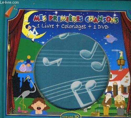 Mes Premieres Chansons 1 Livre + 1 Coloriage - Dvd Manquant - Volume 10.