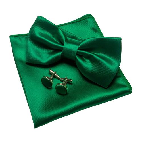 Eastepic Ensembles De N?uds Papillon Pour Hommes Comprenant Des Boutons De Manchette Exquises Et Des Mouchoirs Doux Accessoires Brillants En Satin Pour Hommes Lors Des Mariages--5