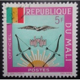 Mali Service N°15 Armoirie Oblitéré