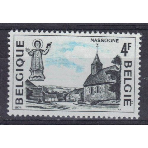 Belgique 1974 : Nassogne - Timbre 4 F. Vert-Noir Et Bleu Neuf **