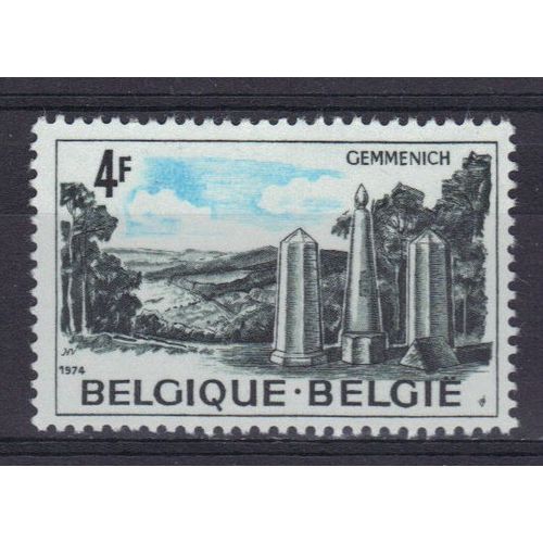 Belgique 1974 : Gemmenich - Timbre 4 F. Vert-Noir Et Bleu Neuf **