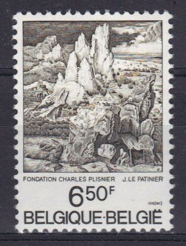 Belgique 1976 : Fondation Charles Plisnier Pour La Défense Et L'illustration De L'ethnie Française En Belgique : Détail D'un Tableau De Joachim Le Patinier - Timbre 6 F. 50 Sépia Neuf **