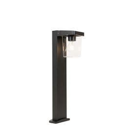 Qazqa Moderne Moderne Staande Buitenlamp Zwart 60 Cm Ip54 - Chimay Aluminium /Plastique Noir Oblongue / Extérieur / Jardin / Luminaire / Lumiere / Éclairage E27 Max. 1 X 20 Watt