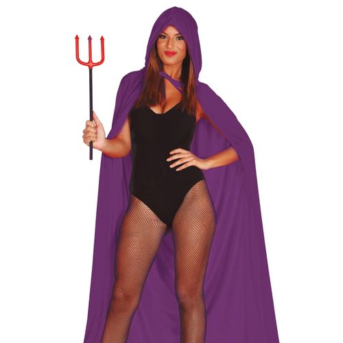 Cape En Velours Violette Adulte