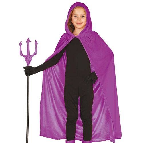 Cape En Velours Violette Enfant