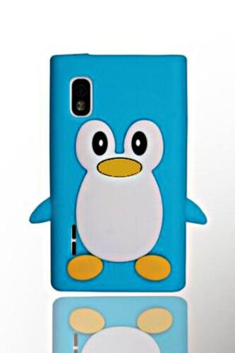Coque Pingouin Bleu Clair Pour Lg Optimus L5 E610/620
