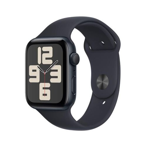Apple Watch Se (2023) Gps 44 Mm Boîtier En Aluminium Minuit Avec Bracelet Sport Minuit