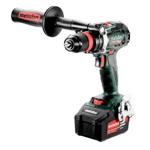 Metabo Perceuse-visseuse sans fil BS 18 LTX BL Q I, 18V 2x5.2Ah Li-Ion, Chargeur ASC 55, Coffret - 602359650