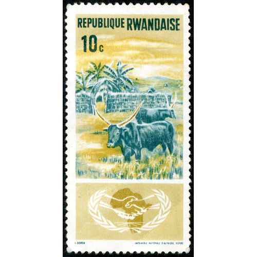 Timbre République Rwandaise, 10 C