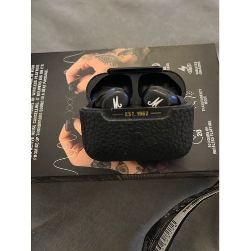 Vends écouteurs Marshall Motif ANC réduction de bruit , rarement servi, 20 hours of wireless playtime