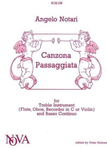 Canzona Passaggiata For Treble Instrument (Flute, Oboe, Recorder In C Or Violin) And Basso Continuo
