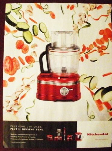Publicité Ancienne (Décembre 2013) Pour Le Nouveau Robot Ménager Artisan - Exactslice De Kitchenaid (Kitchen Aid)