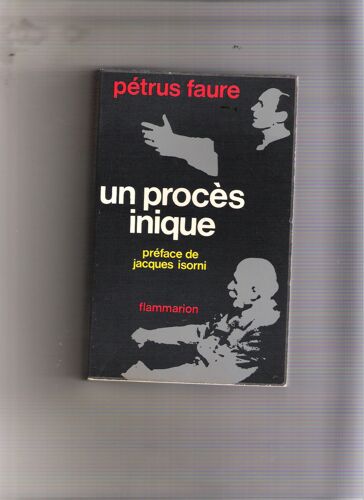 Un Procès Unique   Flammarion   1973