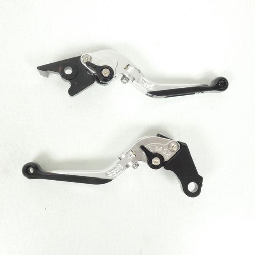 Levier Frein Droit Sifam Pour Moto Honda 500 Cb X Abs 2013 À 2018 Alu Cnc Noir Argent/ Paire Neuf