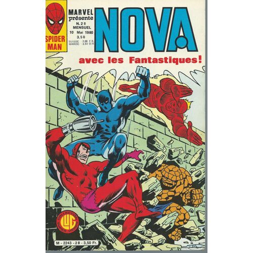 Nova N° 28 ( 10 Mai 1980 ) : Peter Parker Alias L'araignée ( Spider-Man ) + Le Surfer D'argent ( Silver Surfer ) + Les 4 Fantastiques ( Fantastic Four )