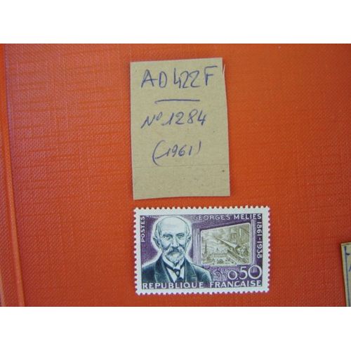Ad 422 F // Timbre France N°1284 (1961) Neuf " Centenaire De La Naissance De Georges Melies