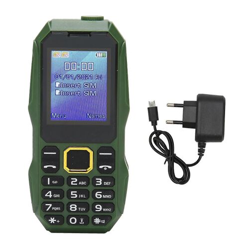 Unlocked Senior Cell Phone 2G GSM Dual SIM Card 5800mAh Battery Big Button Loud Voice Mobile Phone for Elderly Kids 100 to 240V